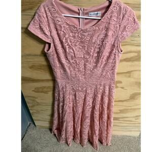 Women's Muadress Lace Blush Pink Large